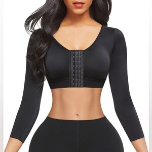 FeelinGirl Arm Shaper Post Surgery Arm Lipo Compression Sleeves Size L